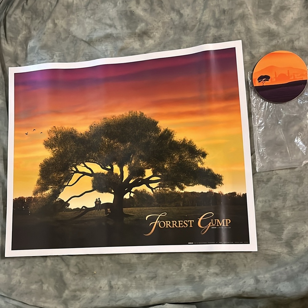 Forrest Gump 16x20 LE Movie Poster + coaster NEW